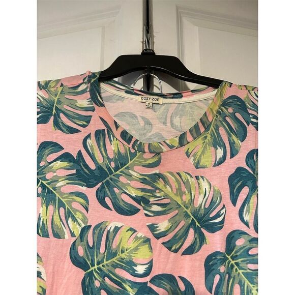 Cozy Zoe Women's Pink Floral Cami Pajama Set Size M Summer Sleepwear - Picture 2 of 9